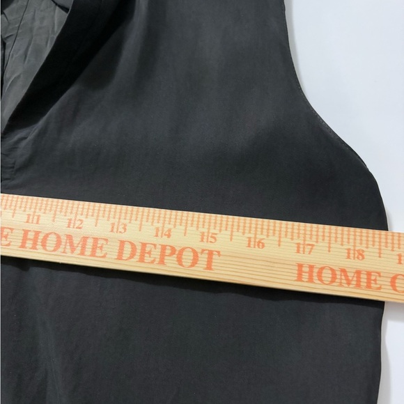 Polo Garage High/Low Maxi/Midi Black Sleeveless Dress with Pockets, V Neck Small - Picture 11 of 16